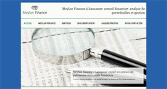Desktop Screenshot of meylan-finance.ch